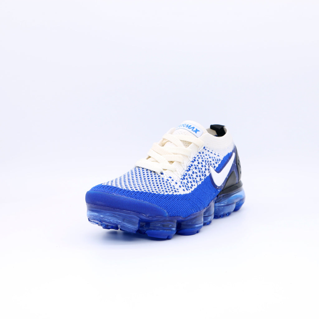 Nike Air VaporMax Flyknit 2 Sneakers in Blue White 942842-2049 - product image from the listing.
