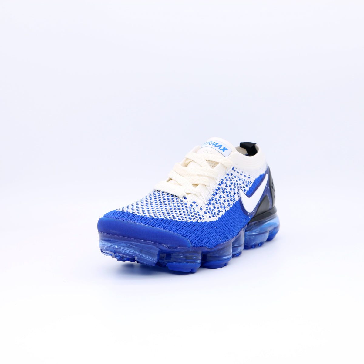 Nike Air VaporMax Flyknit 2 Sneakers in Blue White 942842-2049 - product image from the listing.