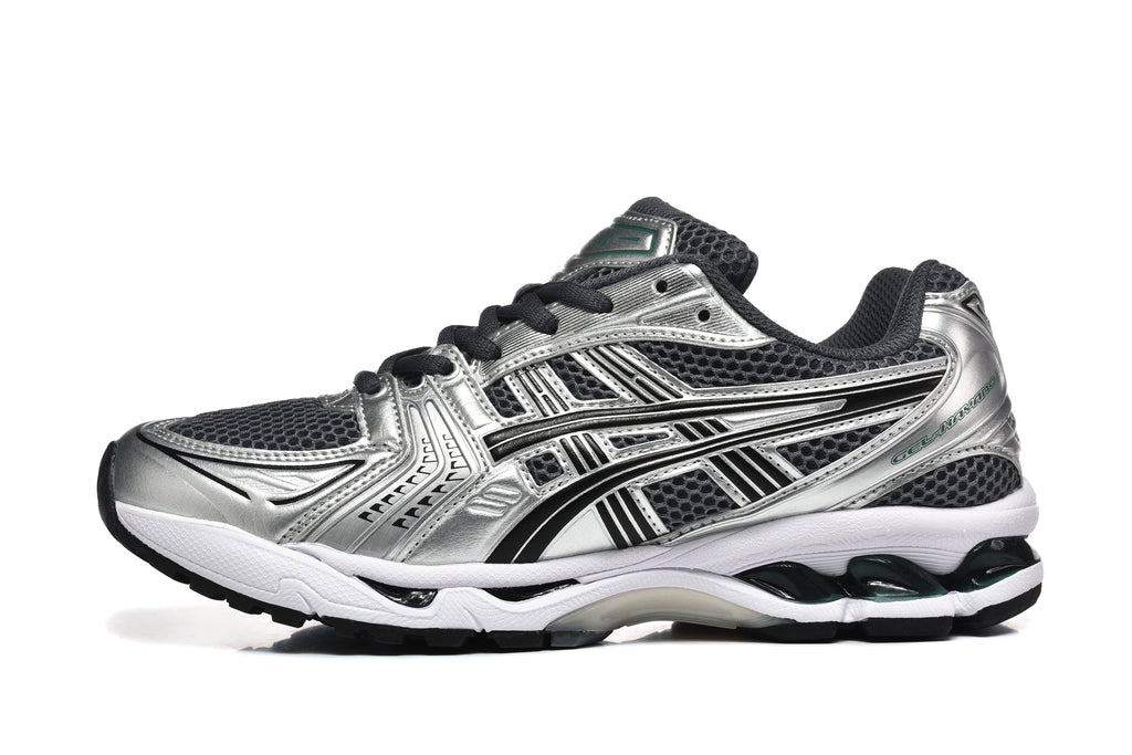 ASICS Gel-Kayano 14 Sneakers in Silver Black - product image from the listing.