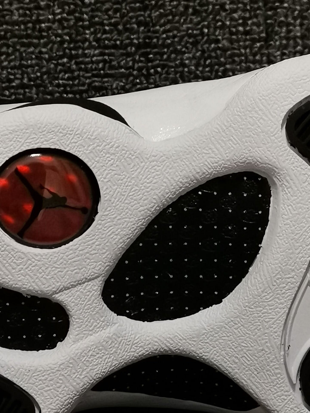 Air Jordan 13 Retro Black Red White Sneakers - product image from the listing.