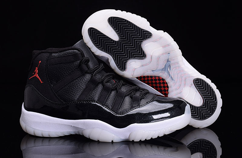 Air Jordan 11 High-Top Basketball Shoes Black White - product image from the listing.