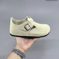 Cream Suede Birkenstock Boston Shearling Clog - product image from the listing.