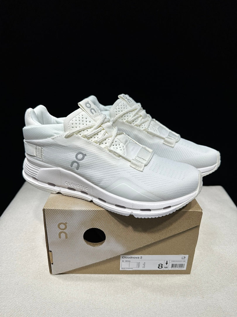 On Cloudnova 2 Sneakers in White - product image from the listing.