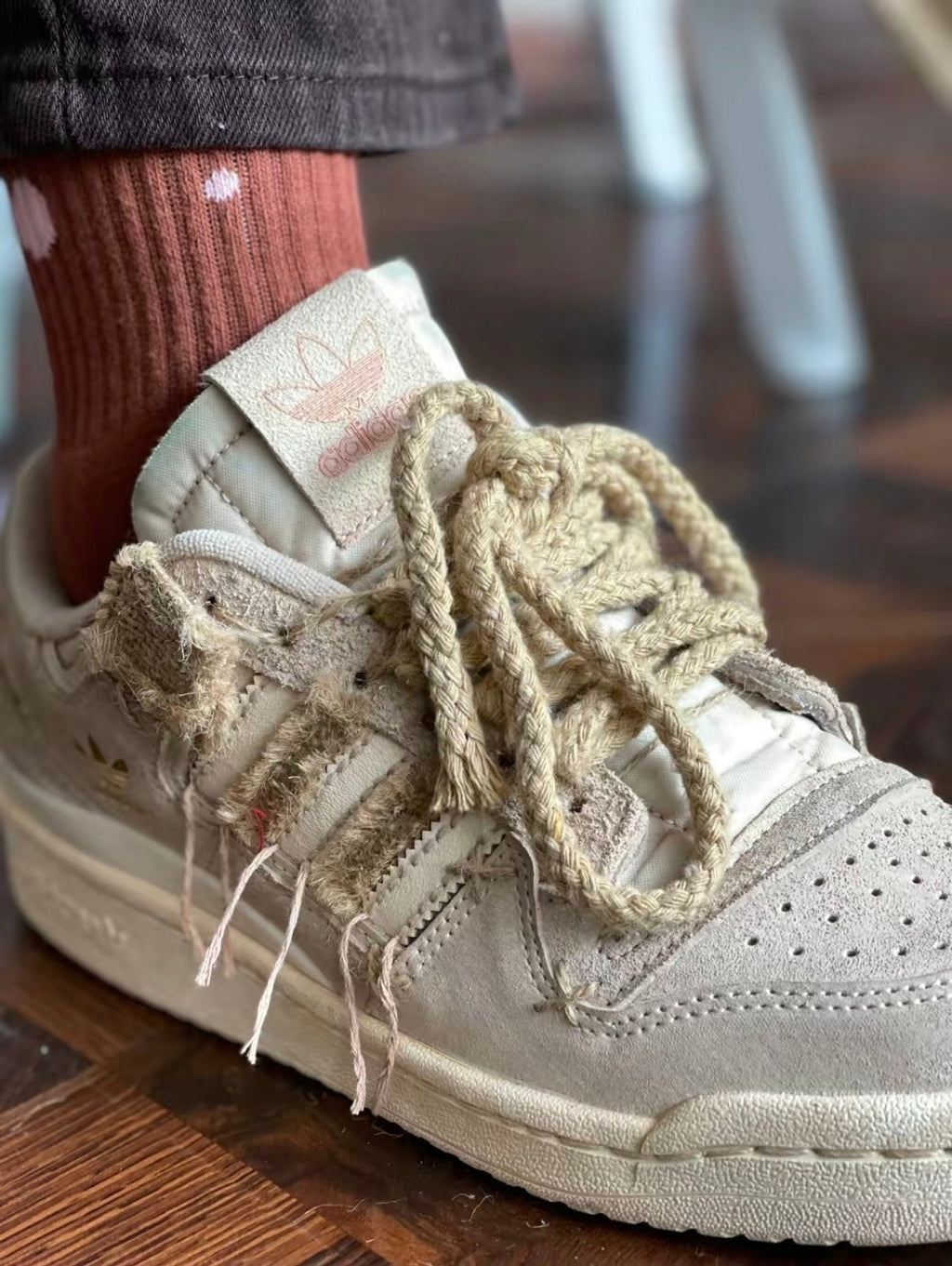 Adidas Originals Forum 84 Low Sneakers in Wheat in Beige - product image from the listing.