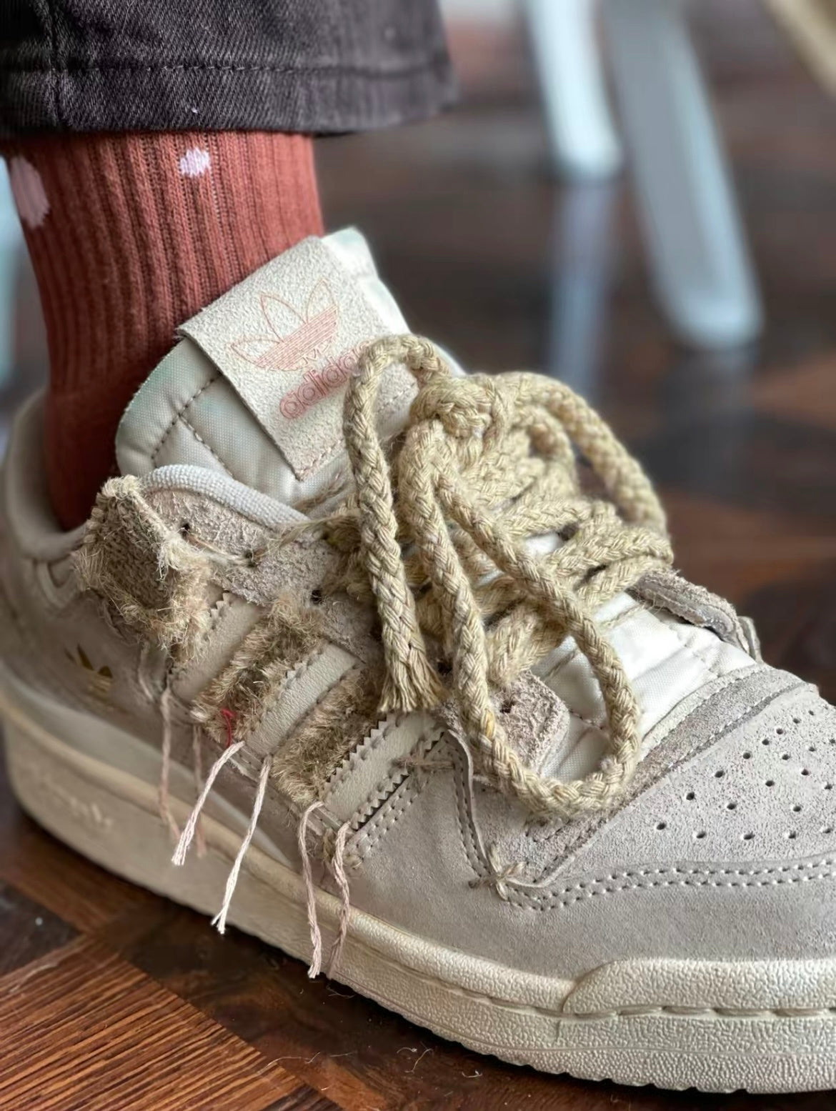 Adidas Originals Forum 84 Low Sneakers in Wheat in Beige - product image from the listing.
