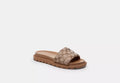 Brynn Slide Sandal In Crystal Signature Jacquard - product image from the listing.