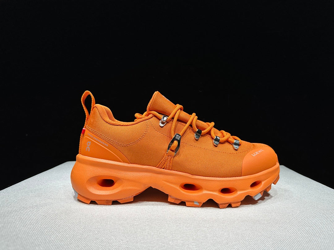 On x Loewe Cloudsurfer Orange Trail Trainers - product image from the listing.