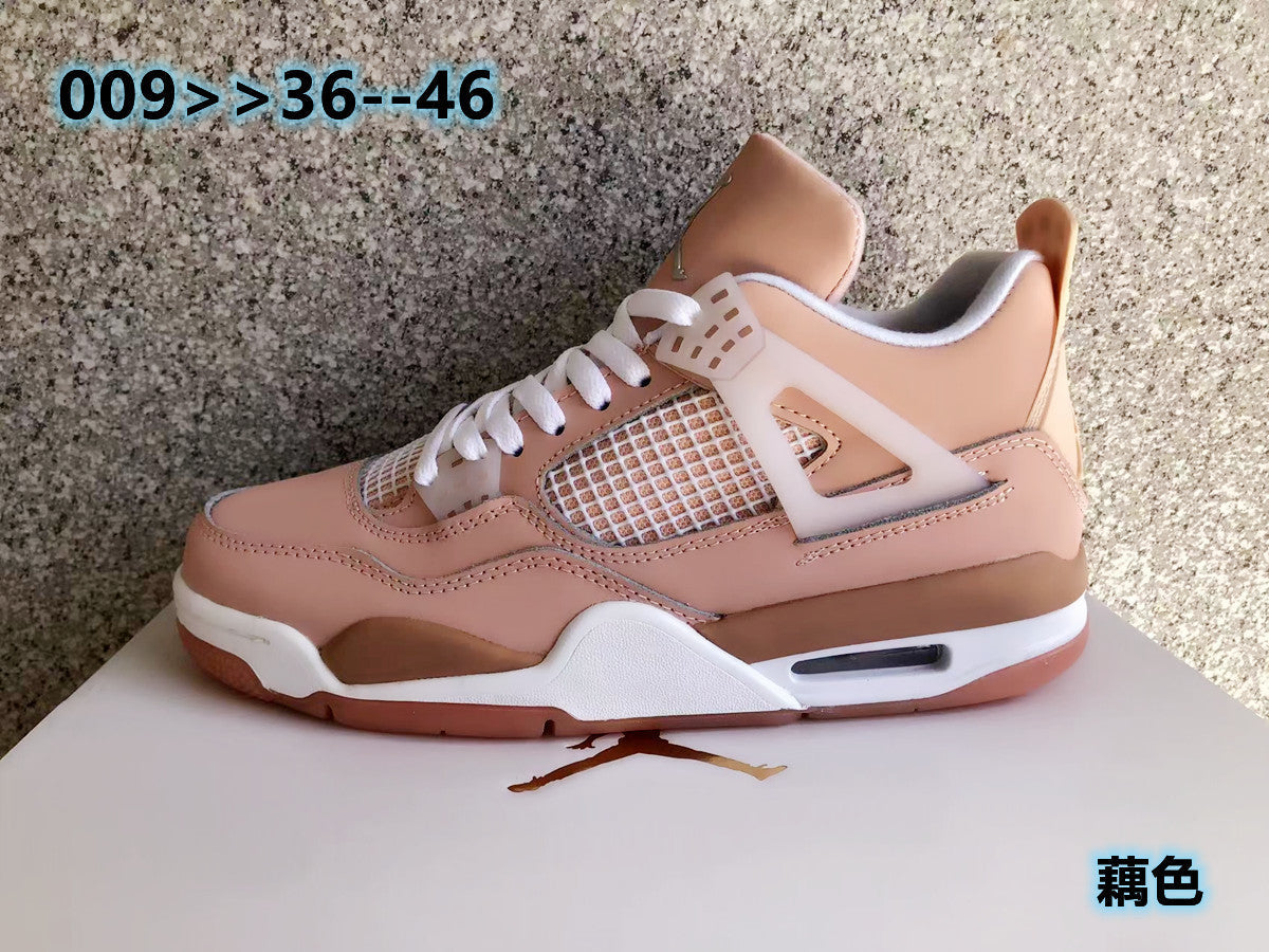 Air Jordan 4 Sneakers in Peach - product image from the listing.