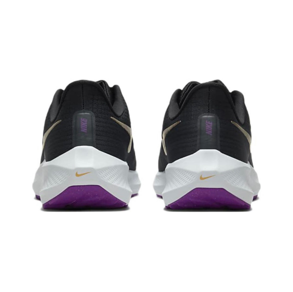 Nike Air Zoom Pegasus 39 Running Shoes in Black Purple DH4071-008 - product image from the listing.