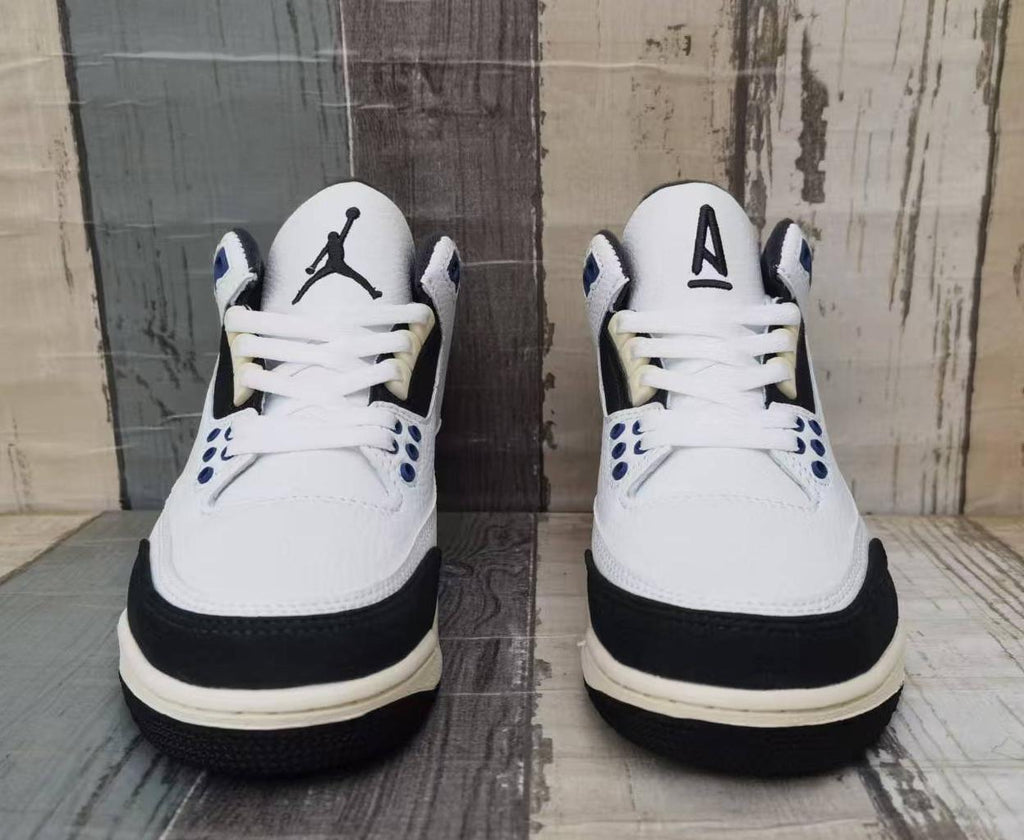 White‑Grey‑Blue Men's - Air Jordan 3 Retro - product image from the listing.