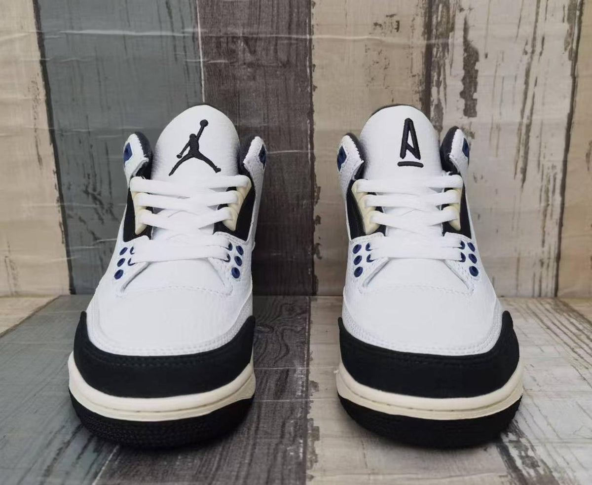 White‑Grey‑Blue Men's - Air Jordan 3 Retro - product image from the listing.