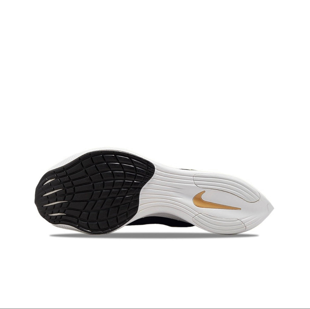 Nike ZoomX Vaporfly NEXT% 2 Running Shoes in Black Gold CU4111-001 - product image from the listing.