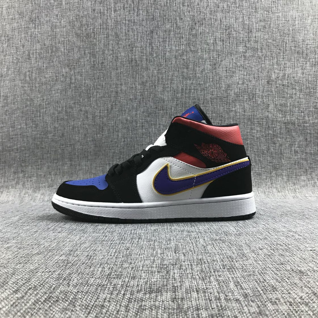 Air Jordan 1 Mid What The Sneakers in Multicolor 852542-005 - product image from the listing.