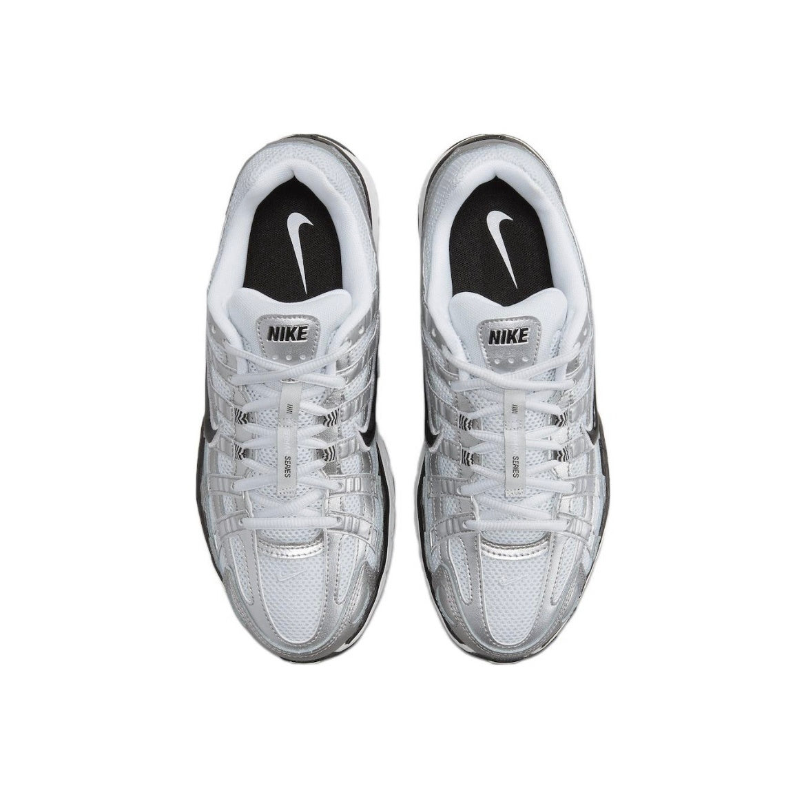 Nike P-6000 Silver Retro-Style Trainers FD9876-101 - product image from the listing.