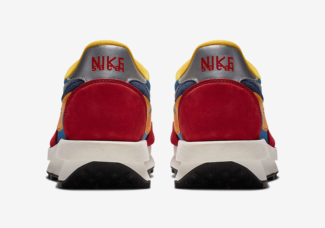 Nike x sacai LDV Waffle Sneakers in Blue Red BV0073-400 - product image from the listing.