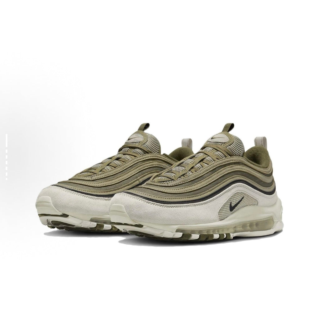 Sneakers, Olive Green and White, - Nike Air Max 97 FB9619-002 - product image from the listing.