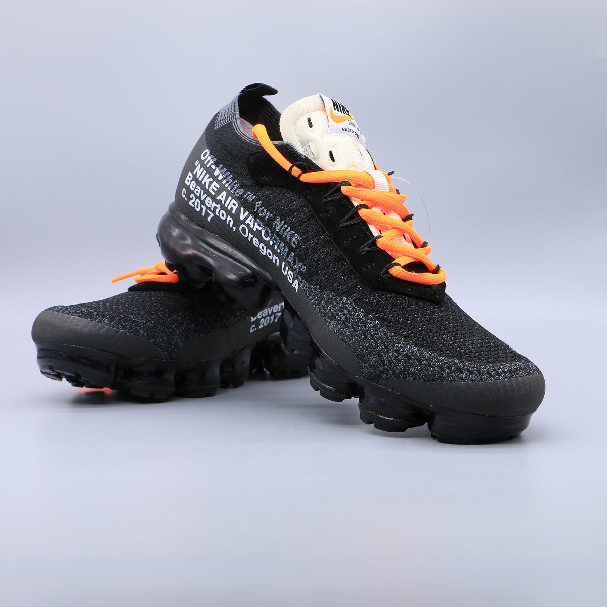 Nike Air VaporMax Sneakers in Off-White Black AA3831-001 - product image from the listing.