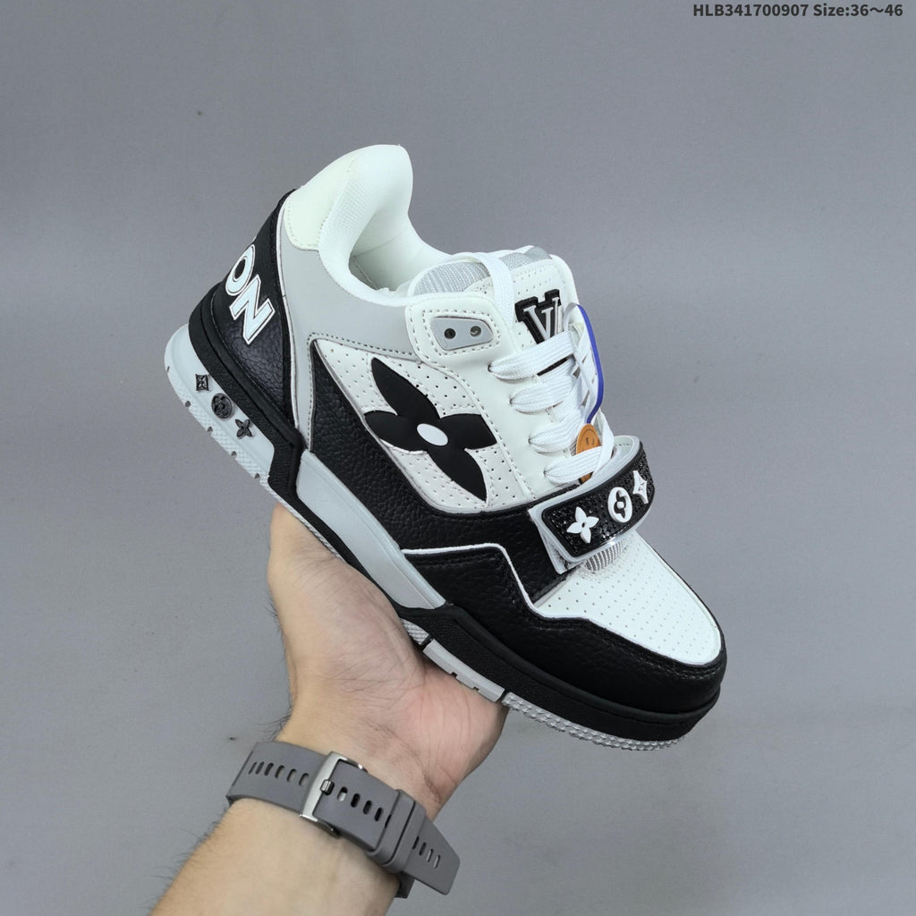 Women's Louis Vuitton LV Trainer-Style Platform Sneakers - product image from the listing.
