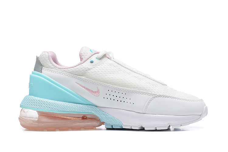 Nike Air Max 270 Sneakers in White and Aqua Pink - product image from the listing.
