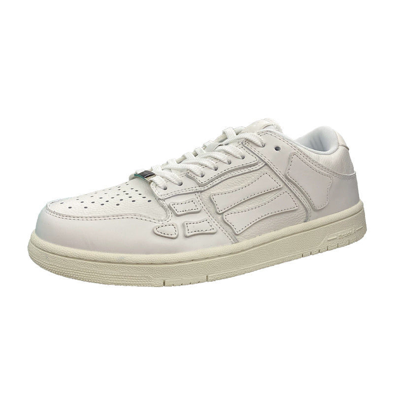 White Low-Top Sneakers in Bone MFS003-194 - product image from the listing.