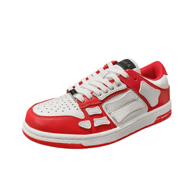 Red and White Spade A Low-Cut Sneakers MFS003-324 - product image from the listing.