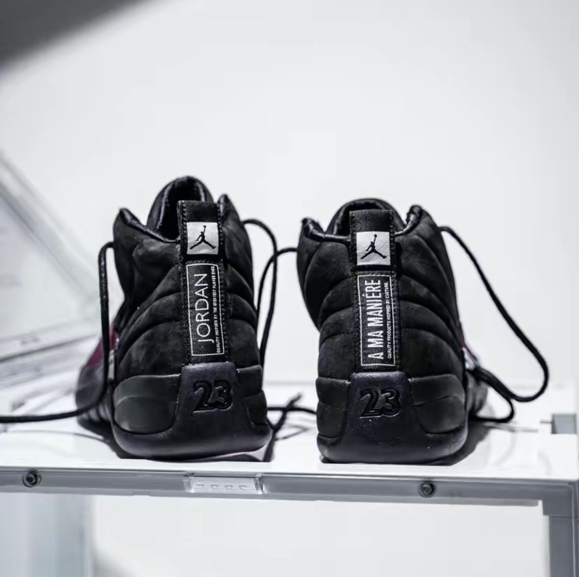 Jordan 12 Retro A Ma Maniére in Black Burgundy DV6989-001 - product image from the listing.