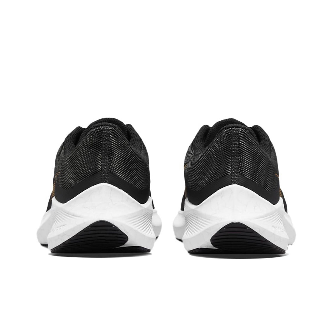 Nike Zoom Winflo 8 Running Shoes in Black Gold CW3419-009 - product image from the listing.