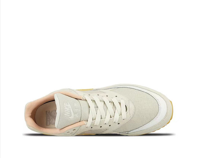 Beige and Yellow Nike Air Max 1 Sneakers - product image from the listing.