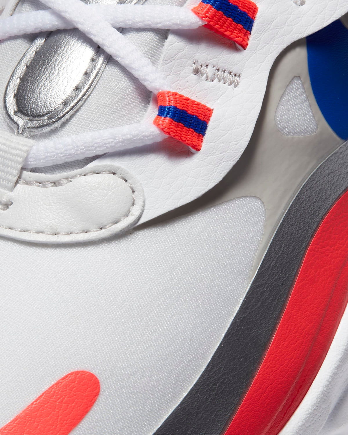 Nike Air Max 270 React Sneakers in White Red Blue CW3094-100 - product image from the listing.