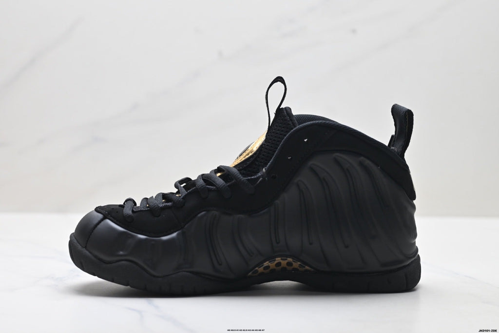 Nike Air Foamposite One Penny Hardaway Sneakers in Black Gold - product image from the listing.