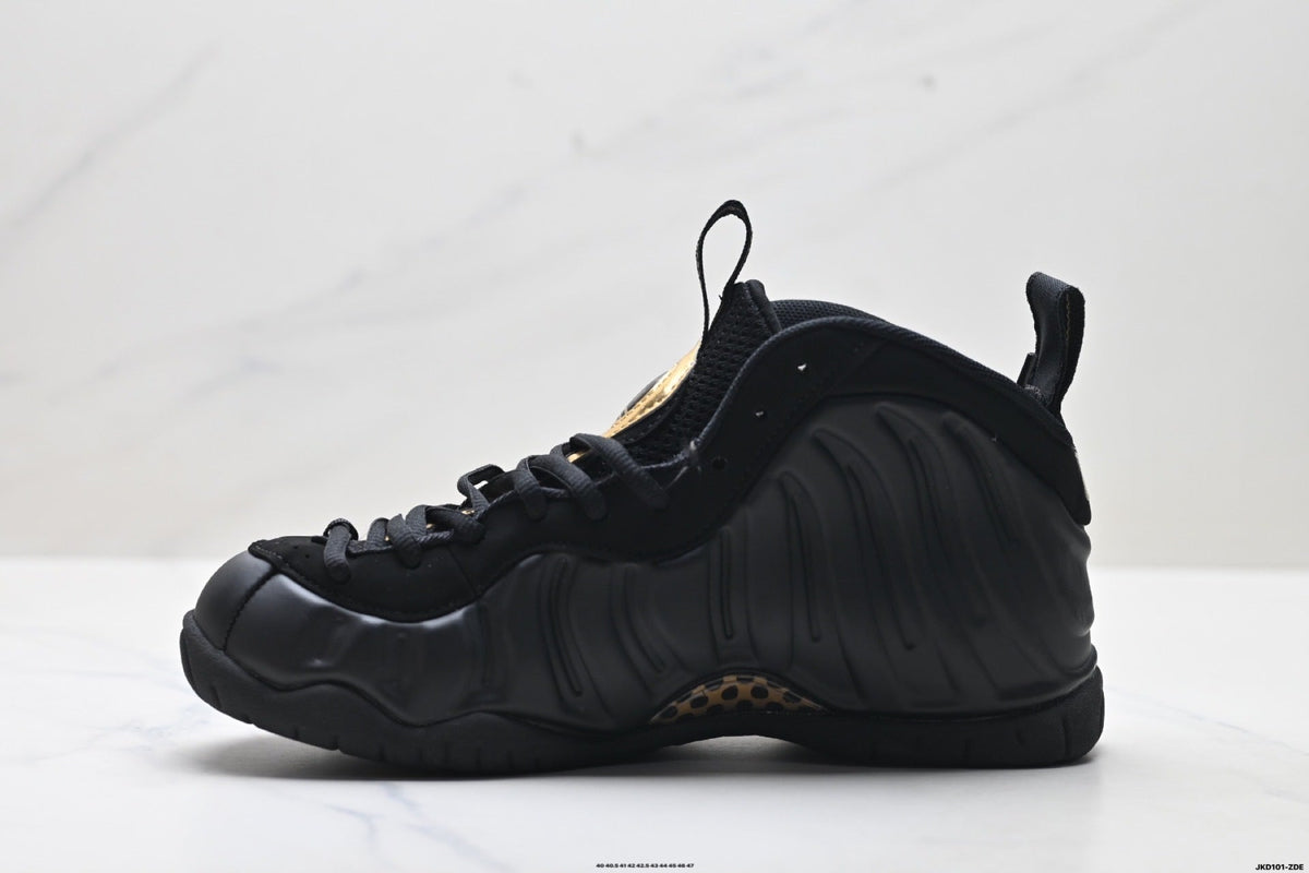 Nike Air Foamposite One Penny Hardaway Sneakers in Black Gold - product image from the listing.