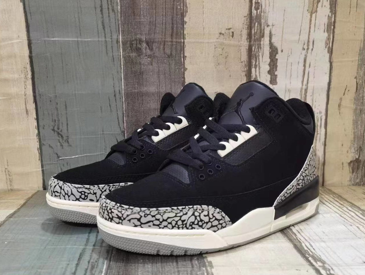 Men's Air Jordan 3 Retro 'Black/Off-White' - product image from the listing.