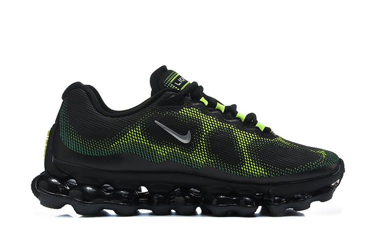 Nike Air Max Sneakers in Black and Volt Green - product image from the listing.