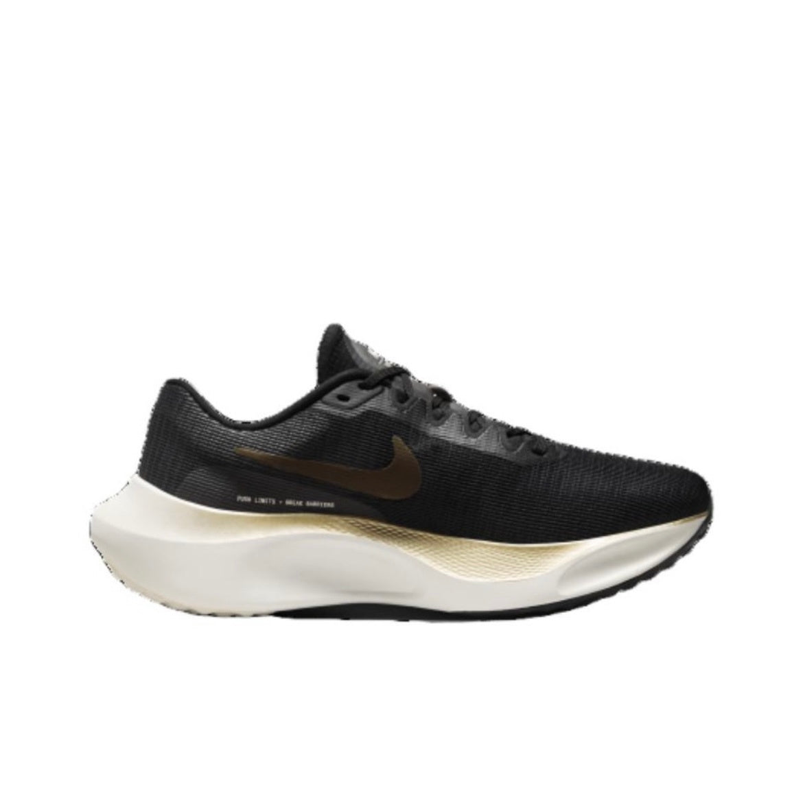 Nike Zoom Fly 5 Running Shoes in Black Gold DM8968-002 - product image from the listing.