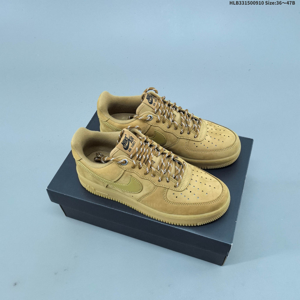 Nike Air Force 1 Low Wheat Trainers CJ9179-200 - product image from the listing.