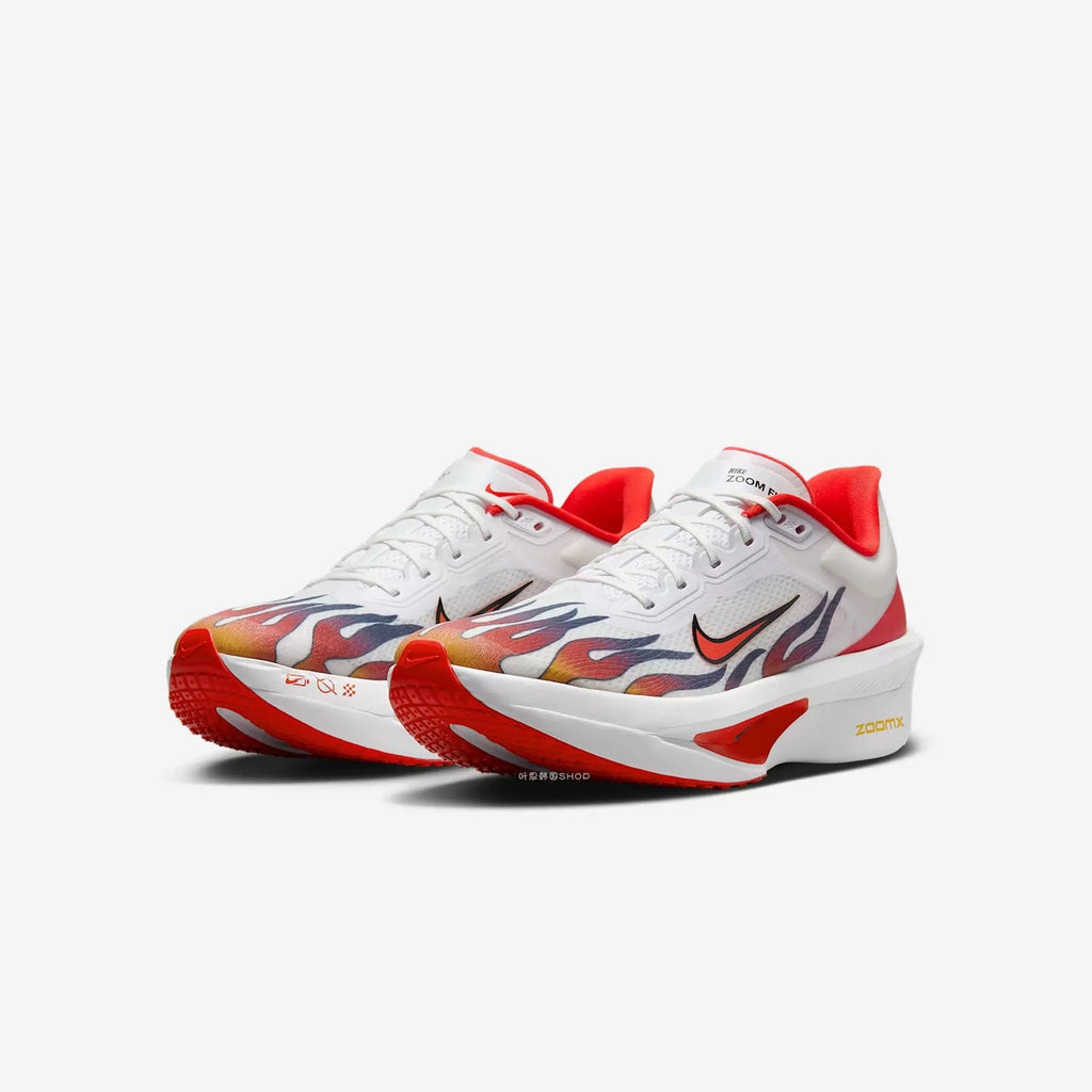 Nike Zoom Fly 6 Running Shoes in White Red HQ3498-100 - product image from the listing.