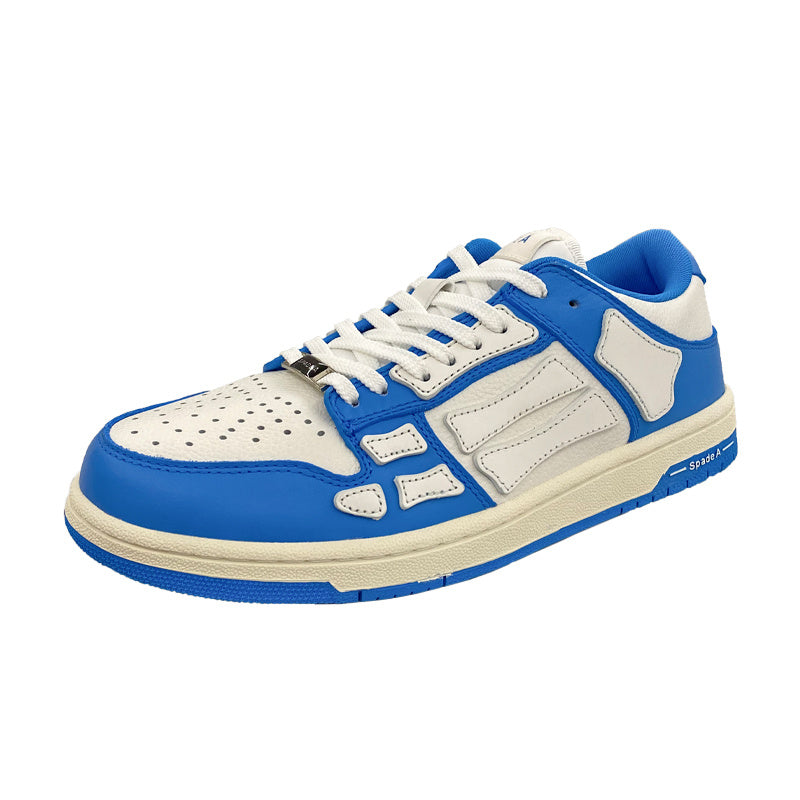 Blue and White Spade A Low-Top Sneakers MFS003-462 - product image from the listing.