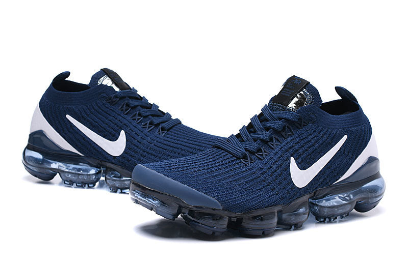 Nike Air VaporMax Flyknit 3 Sneakers in Navy AJ6900-400 - product image from the listing.