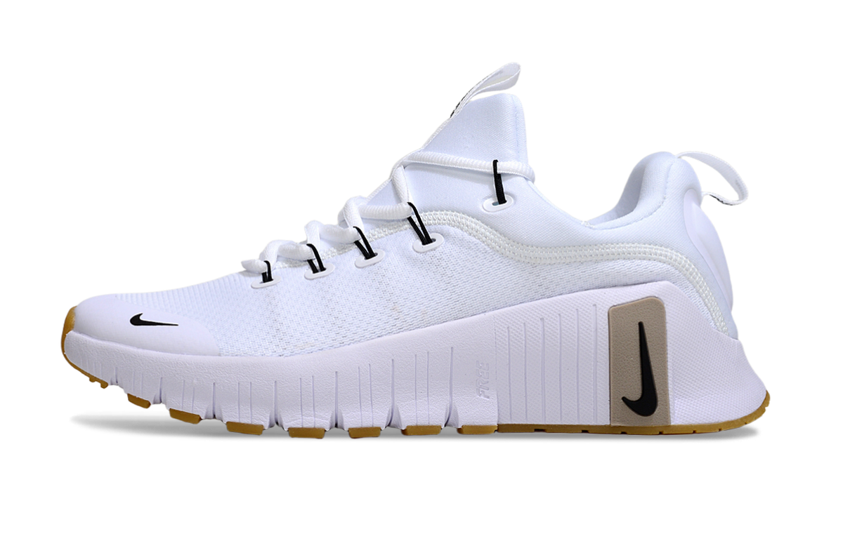 Nike Free White Trainers with Gum Outsole - product image from the listing.