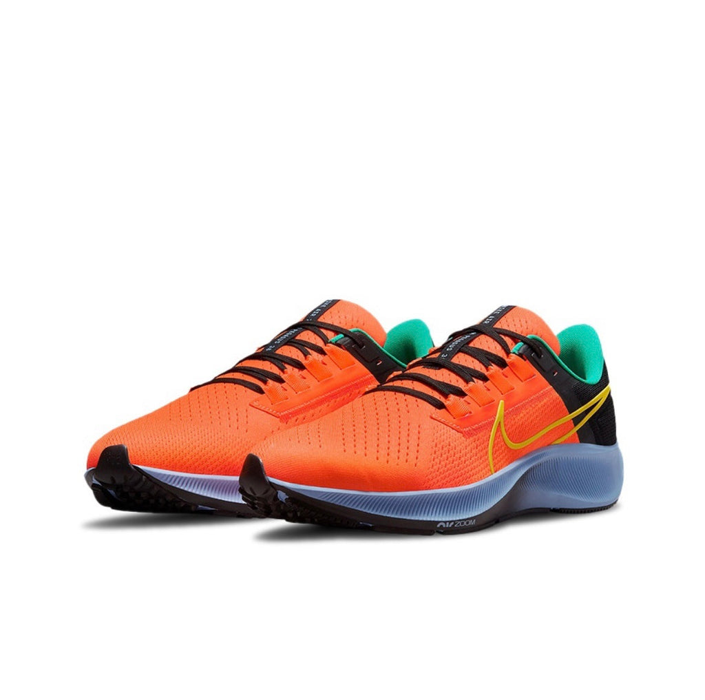 Nike Air Zoom Pegasus 38 Running Shoes in Orange/Black - product image from the listing.