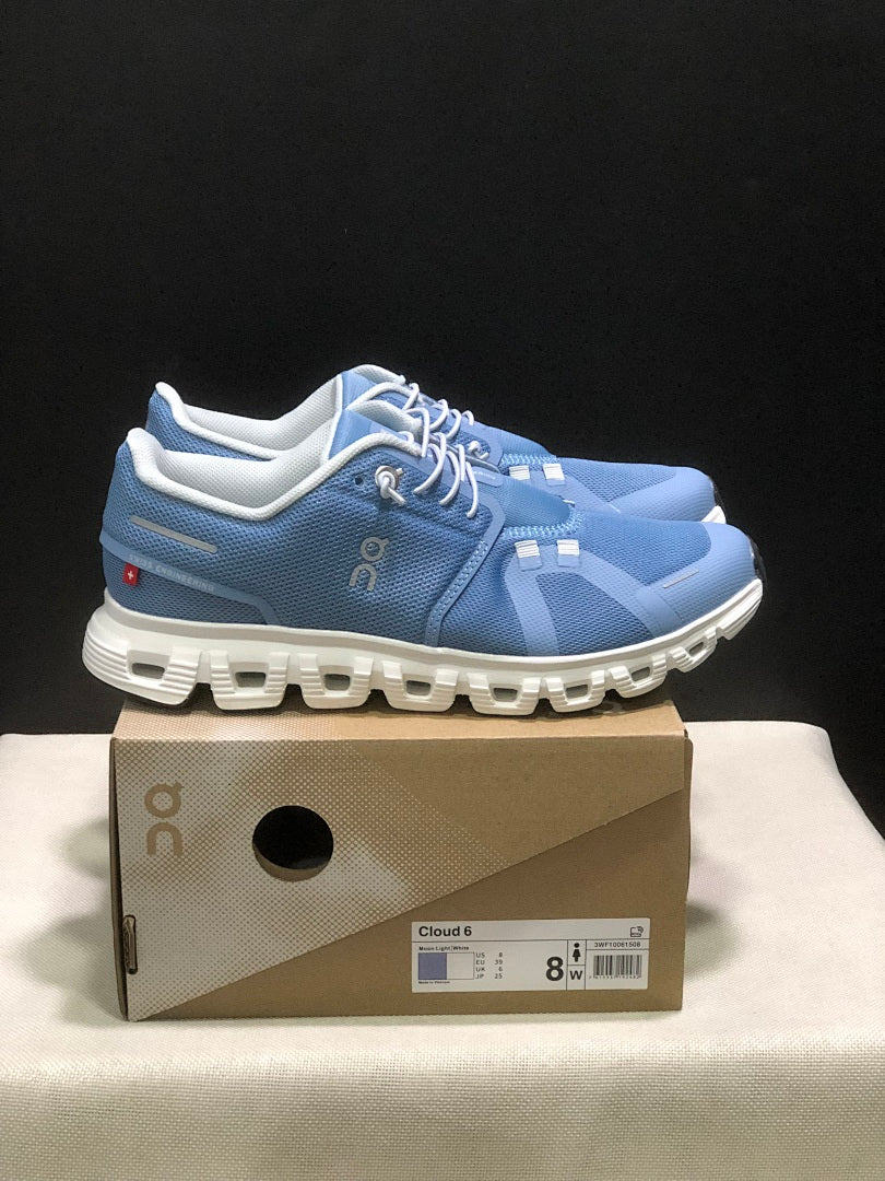 Light Blue On Cloud 6 Sneakers - product image from the listing.
