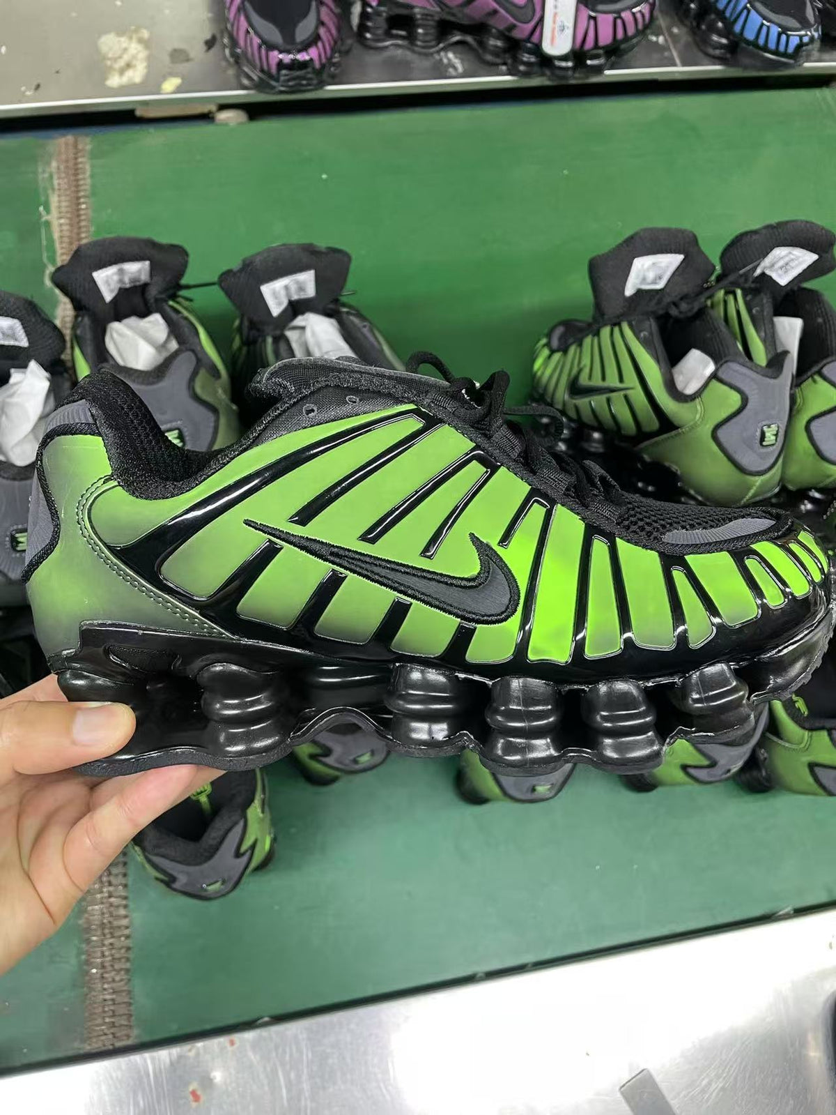 Black Nike Shox TL Sneakers - product image from the listing.
