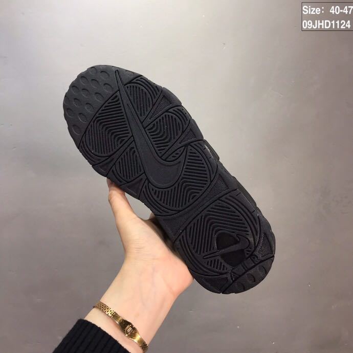 Nike Air More Uptempo High-Top Sneakers, in Black - product image from the listing.
