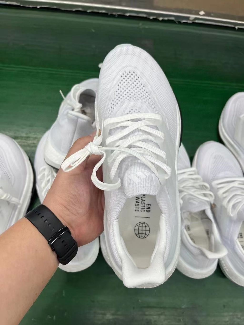 adidas Ultraboost 23 Light Running Shoes, in White and Black GY9350 - product image from the listing.