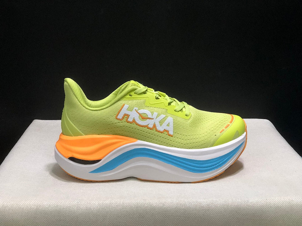 Lime Green HOKA Skyward X Running Shoes - product image from the listing.