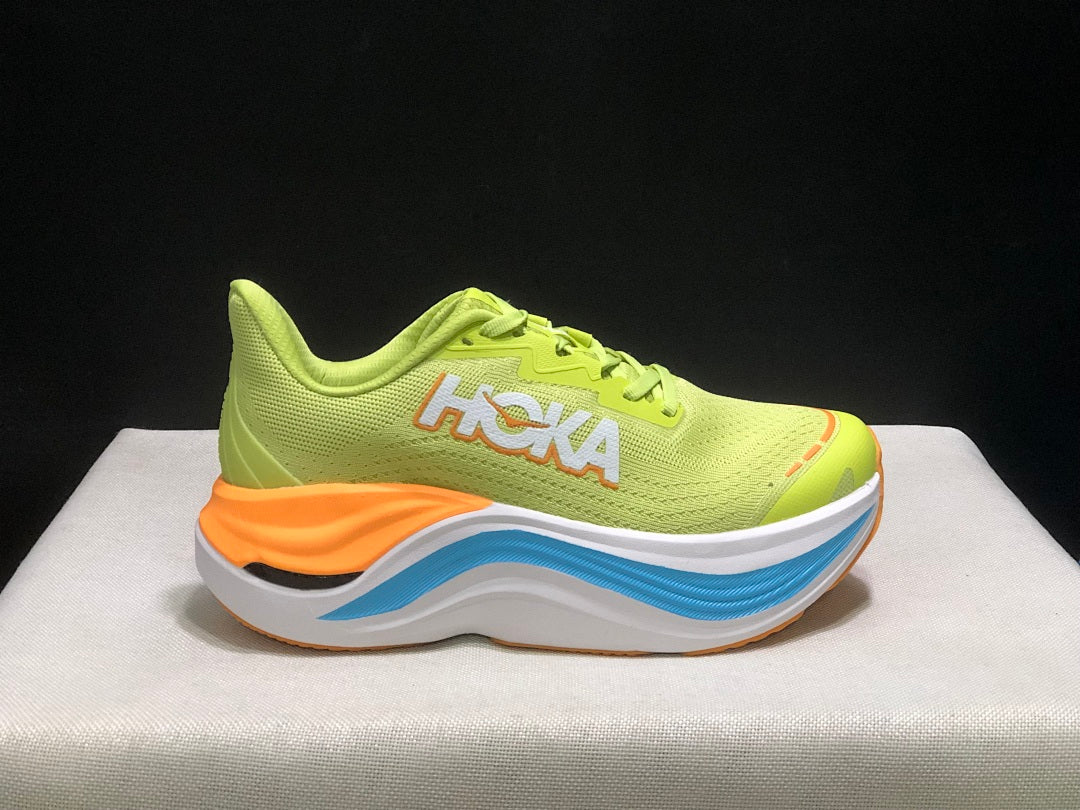 Lime Green HOKA Skyward X Running Shoes - product image from the listing.