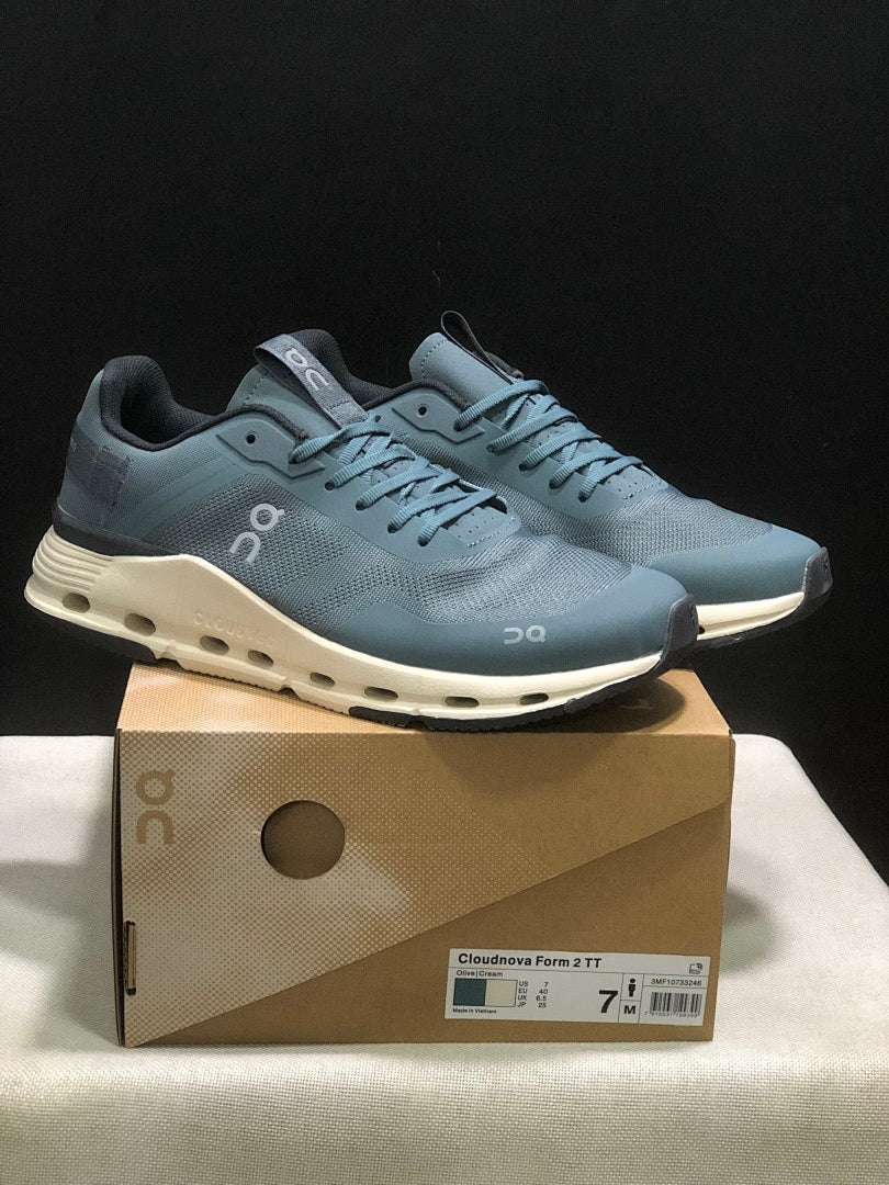 Blue and Cream On Cloudnova Form 2 Sneakers - product image from the listing.