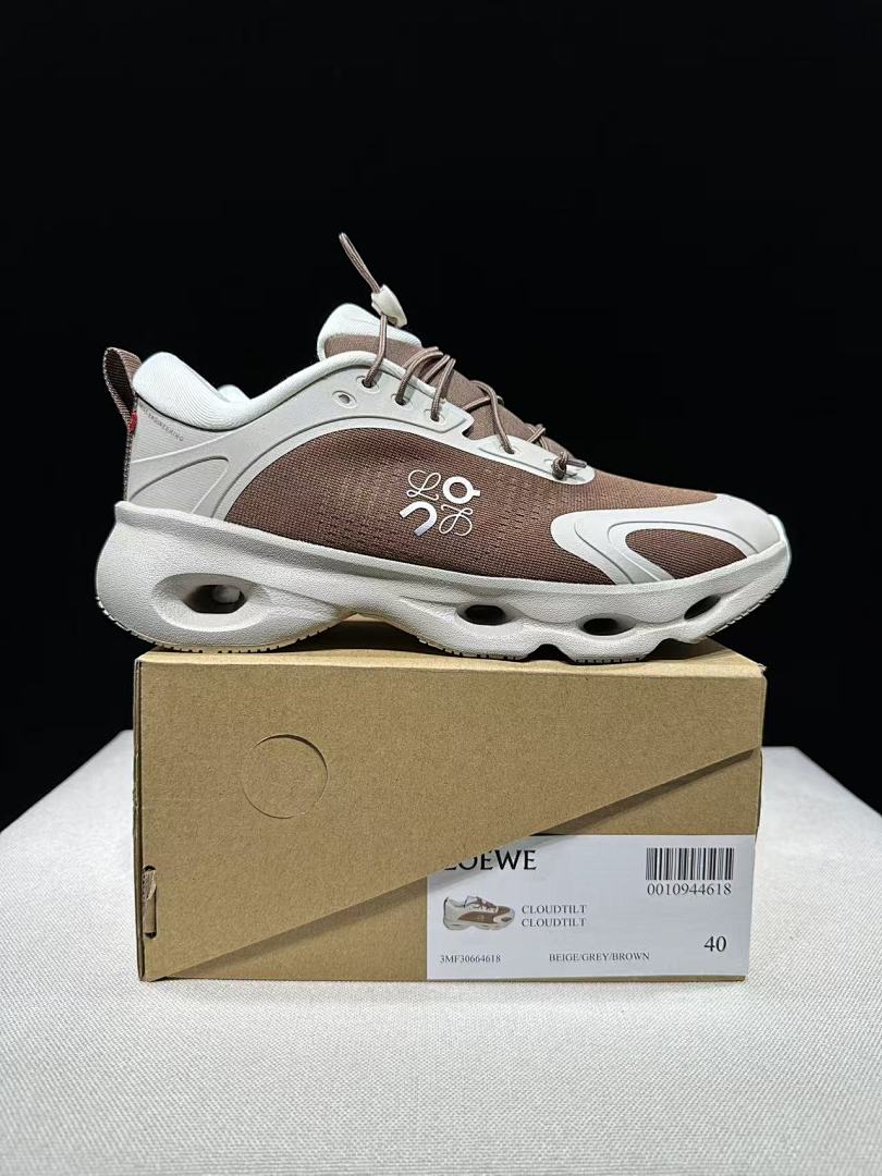 LOEWE x On Cloudventure 3.0 Sneakers in Beige Brown - product image from the listing.