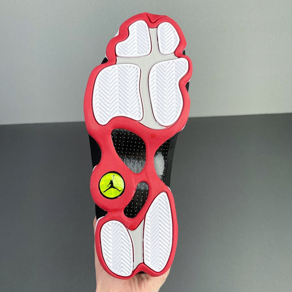 Air Jordan 13 Playoffs Black Red High-Top Sneakers - product image from the listing.