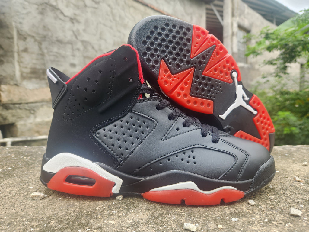 "Black Red Rainbow" Air Jordan 6 Retro - product image from the listing.